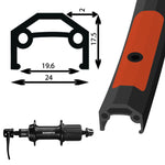 Rear Wheel - 700C 8spd Cassette - Damco