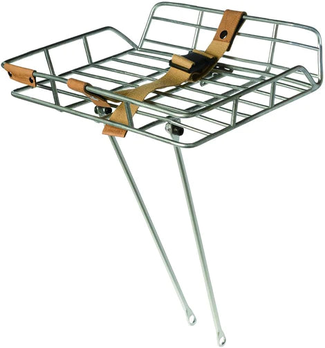 Basil Portland Front Carrier - Polished Aluminum – Plain Bicycle