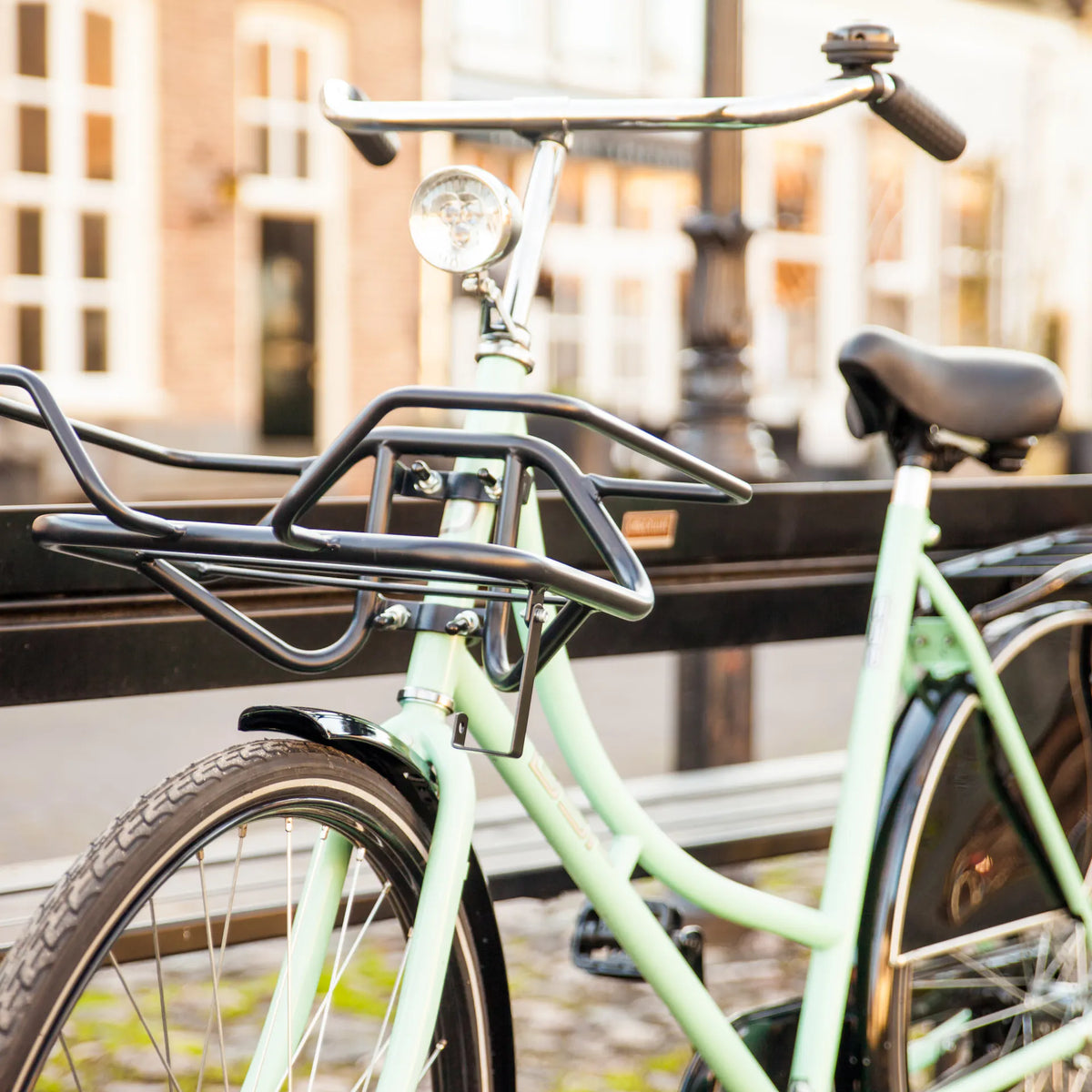 Steco Samba – Headtube mounted Front Rack – Plain Bicycle