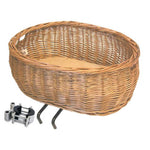 Basil Pluto Wicker Pet Basket - Handlebar Mounted - 50x37x20 cm