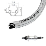 Rear Wheel - 700C (622 mm) - Alexrims Ace-18 Rim - Freewheel or Freehub - Threaded or Quick Release